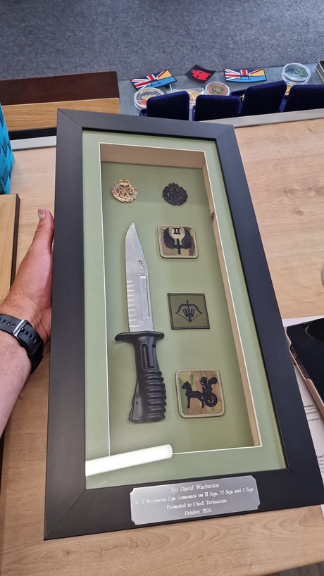 framed bayonet presentation not real bayonet. 