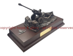 105 Light Gun Cold Cast Bronze Statue