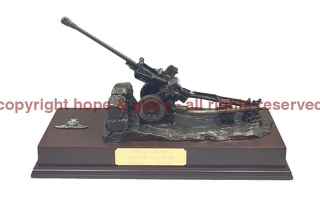 105 Light Gun Cold Cast Bronze Statue