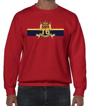 16th-5th The Queen's Royal Lancers Front Printed Sweater