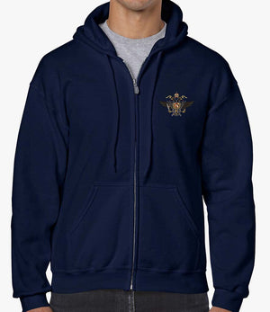 1st The Queen's Dragoon Guards Unisex Full Zip Hoodie