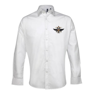 1st The Queen's Dragoon Guards Embroidered Long Sleeve Oxford Shirt