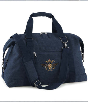 1st The Queen's Dragoon Guards Vintage Canvas Satchel