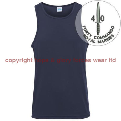 T-Shirts - 40 Commando Embroidered Sports Vest