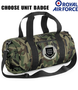 Royal Air Force Units Camo Barrel Bag