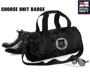 Royal Navy Units Camo Barrel Bag