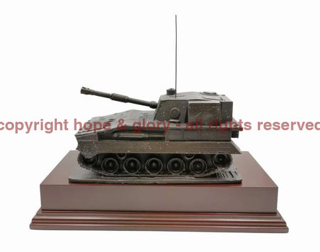 Abbot Fv433 Self Propelled Gun Cold Cast Bronze Statue Military