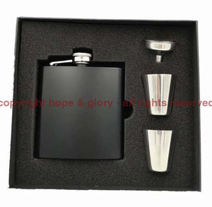 Armed Forces Engraved 6oz Hip Flask Gift Set