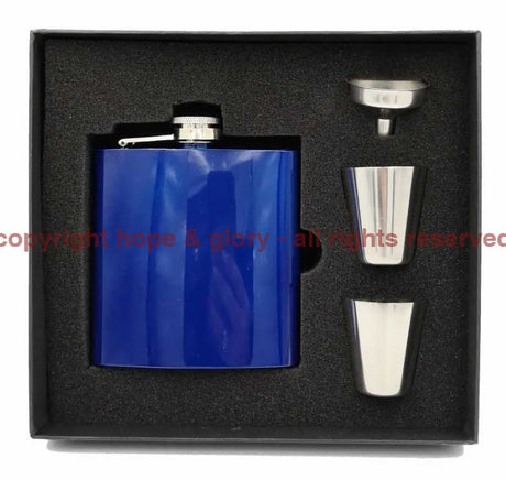 Armed Forces Engraved 6oz Hip Flask Gift Set