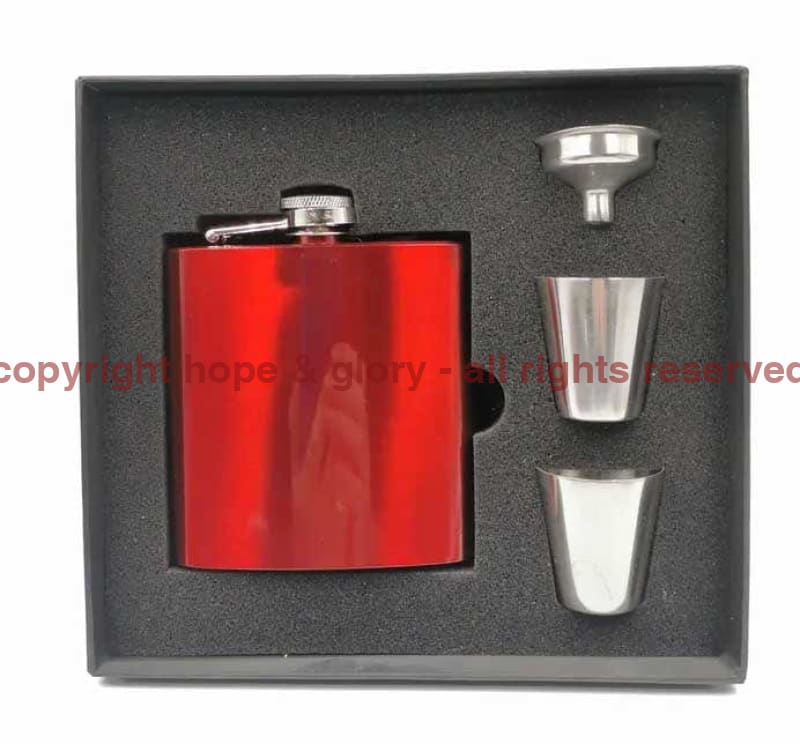 Armed Forces Engraved 6oz Hip Flask Gift Set