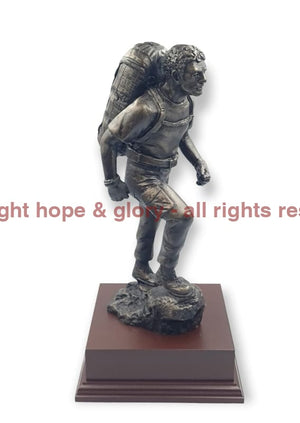 Armed Forces PTI with Bergen Cold Cast Bronze Figurine