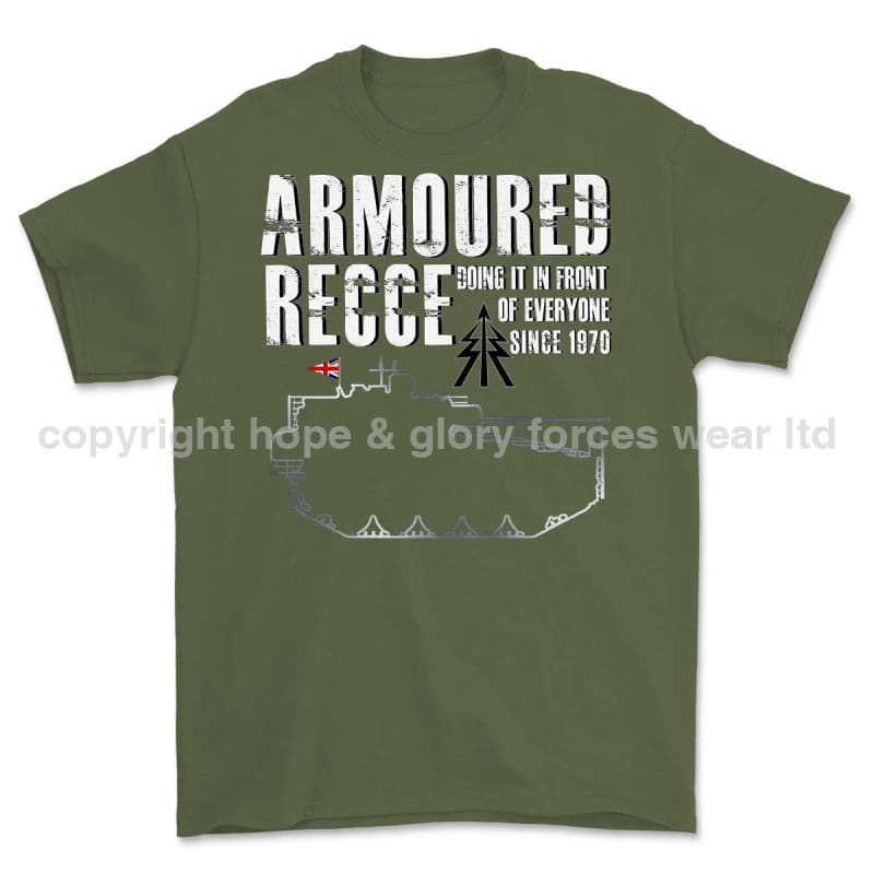 Armoured Recce Doing In Front of Everyone Printed T-Shirt