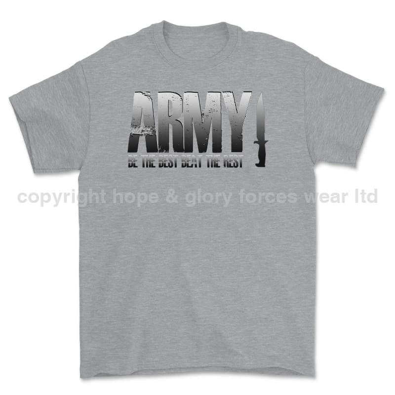 Army Be The Best Beat The Rest Printed T-Shirt