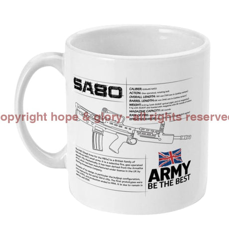 ARMY BE THE BEST SA80 Spec Ceramic Mug