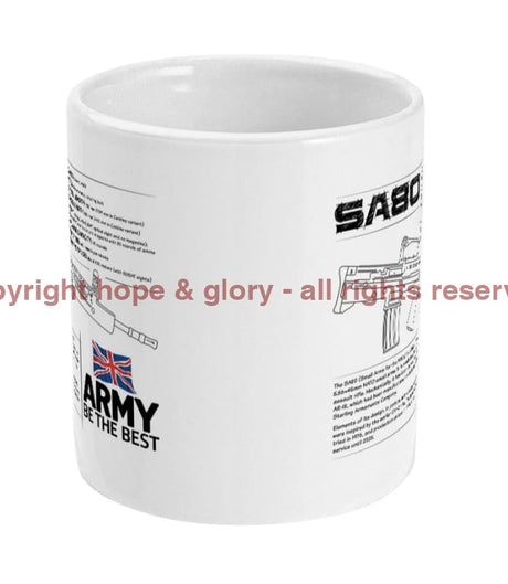 ARMY BE THE BEST SA80 Spec Ceramic Mug