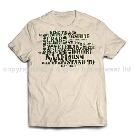 British Army Jargon Printed T-Shirt