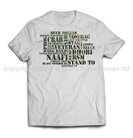 British Army Jargon Printed T-Shirt