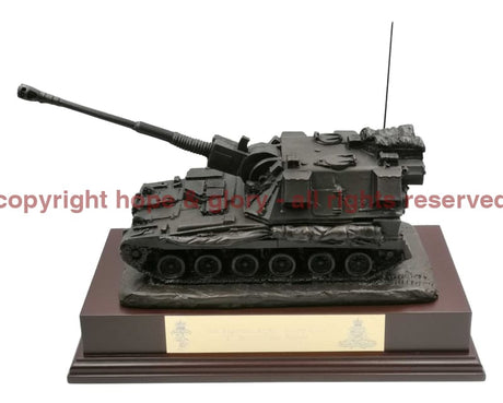 AS90 Self Propelled Gun Cold Cast Bronze Statue