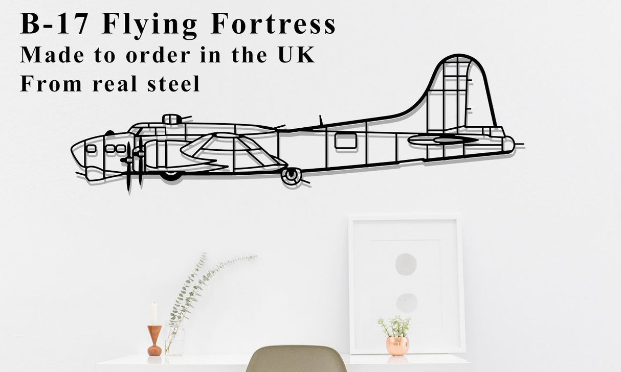 B-12 Flying Fortress Metal Wall Art