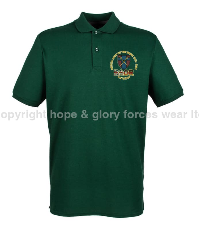 BAOR Veteran Embroidered Polo Shirt