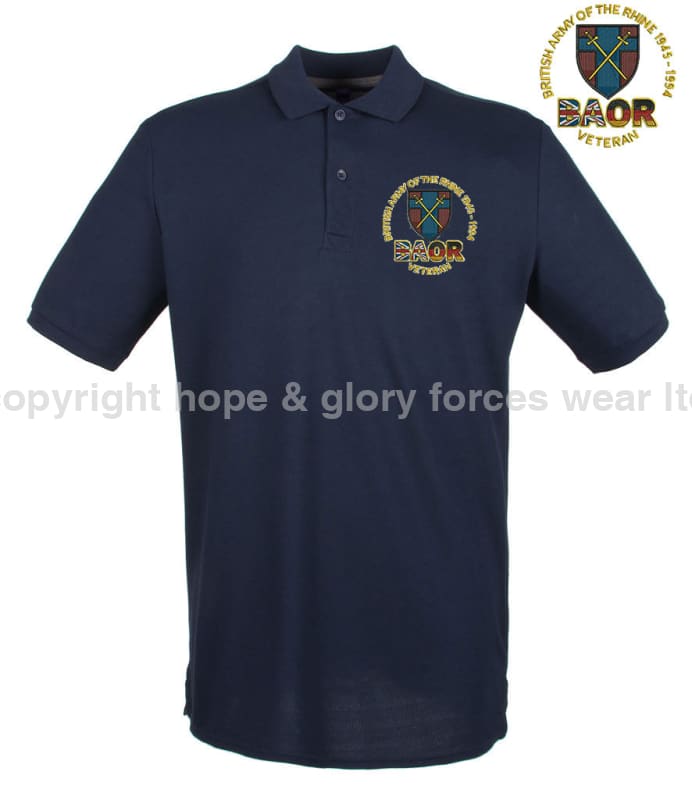 BAOR Veteran Embroidered Polo Shirt