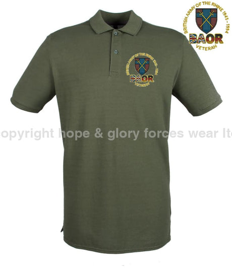 BAOR Veteran Embroidered Polo Shirt