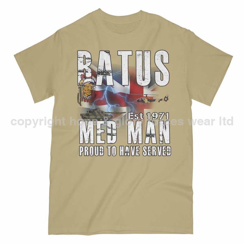 Batus Med Man British Army Printed T-Shirt