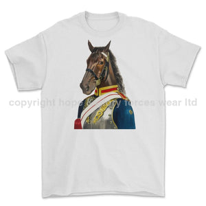 Blues and Royals Ceremonial Horse Guard Art Printed T-Shirt