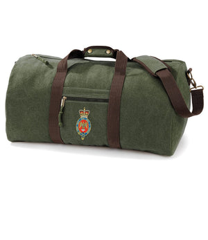 Blues and Royals Vintage Canvas Holdall