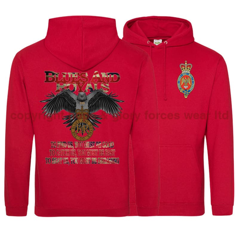 The Blues & Royals Eagle Double Side Printed Hoodie