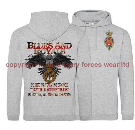 The Blues & Royals Eagle Double Side Printed Hoodie