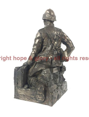 Boer War British Soldier Bronze Sculpture