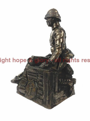 Boer War British Soldier Bronze Sculpture