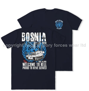 Bosnia War Welcome To Hell Double Print T-Shirt