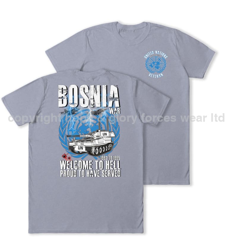 Bosnia War Welcome To Hell Double Print T-Shirt