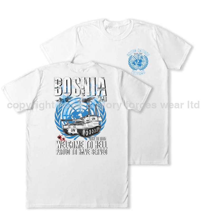 Bosnia War Welcome To Hell Double Print T-Shirt