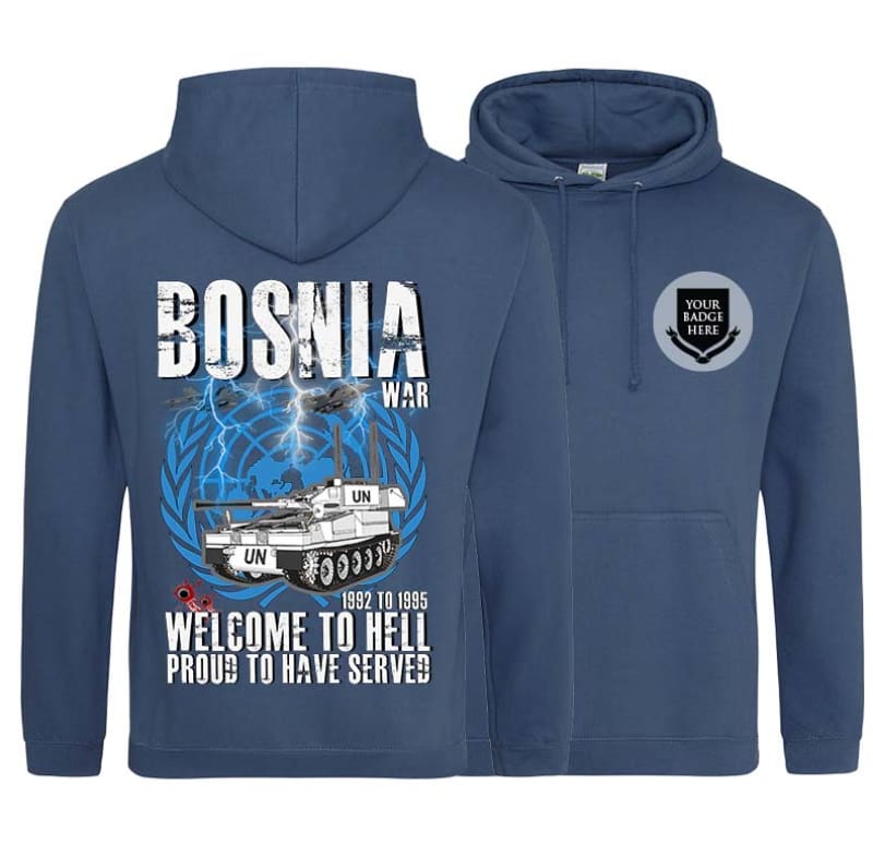 Bosnia Welcome To Hell CVRT Double Side Printed Hoodie