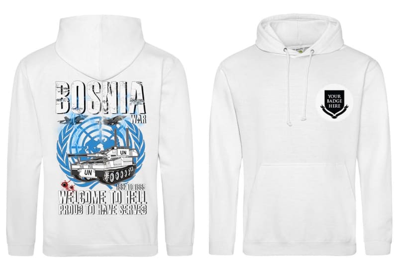 Bosnia Welcome To Hell CVRT Double Side Printed Hoodie