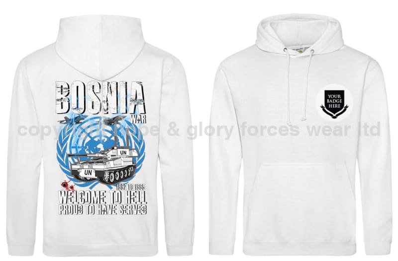 Bosnia Welcome To Hell CVRT Double Side Printed Hoodie