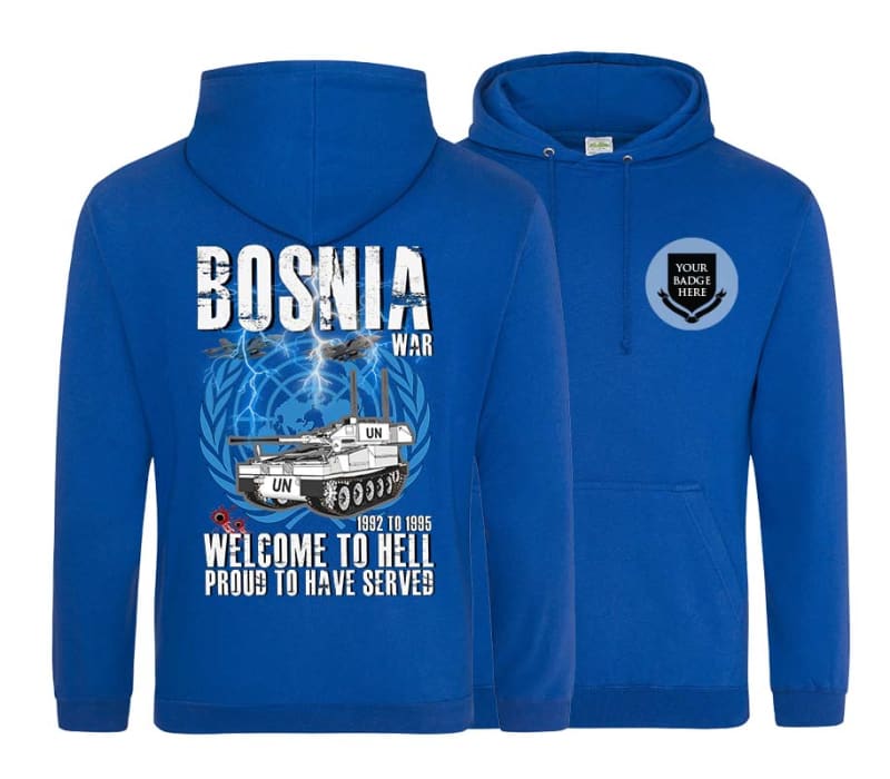 Bosnia Welcome To Hell CVRT Double Side Printed Hoodie