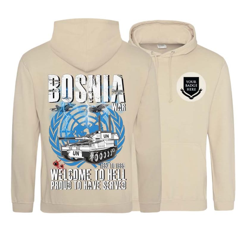 Bosnia Welcome To Hell CVRT Double Side Printed Hoodie