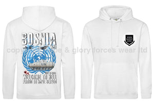 Bosnia Welcome To Hell Warrior Double Side Printed Hoodie