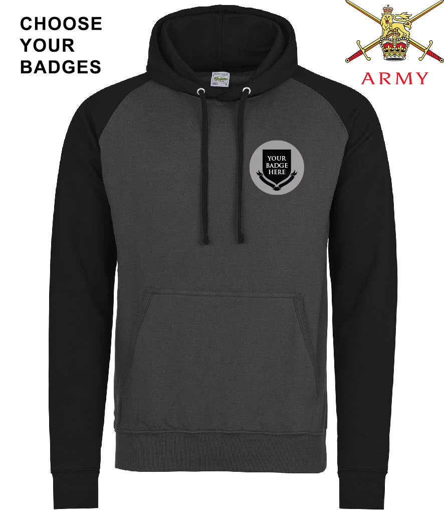 British Army Units Regimental Baseball Hoodie