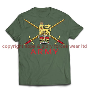 British Army Crossed Swords Printed T-Shirt