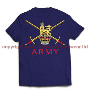 British Army Crossed Swords Printed T-Shirt