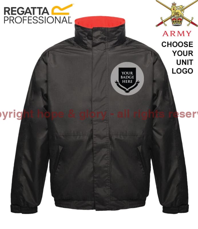 BRITISH ARMY UNITS Embroidered Regatta Waterproof Insulated Jacket