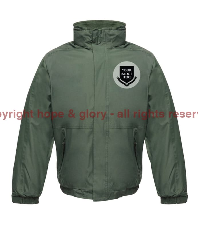 British Army Units Embroidered Regatta Waterproof Insulated Jacket Xs - 35/36 Inch Chest / Bottle