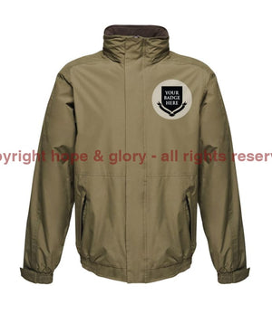 British Army Units Embroidered Regatta Waterproof Insulated Jacket Xs - 35/36 Inch Chest / Dark