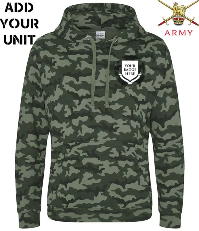 British Army Units Full Camo Hoodie