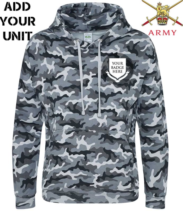 British Army Units Full Camo Hoodie